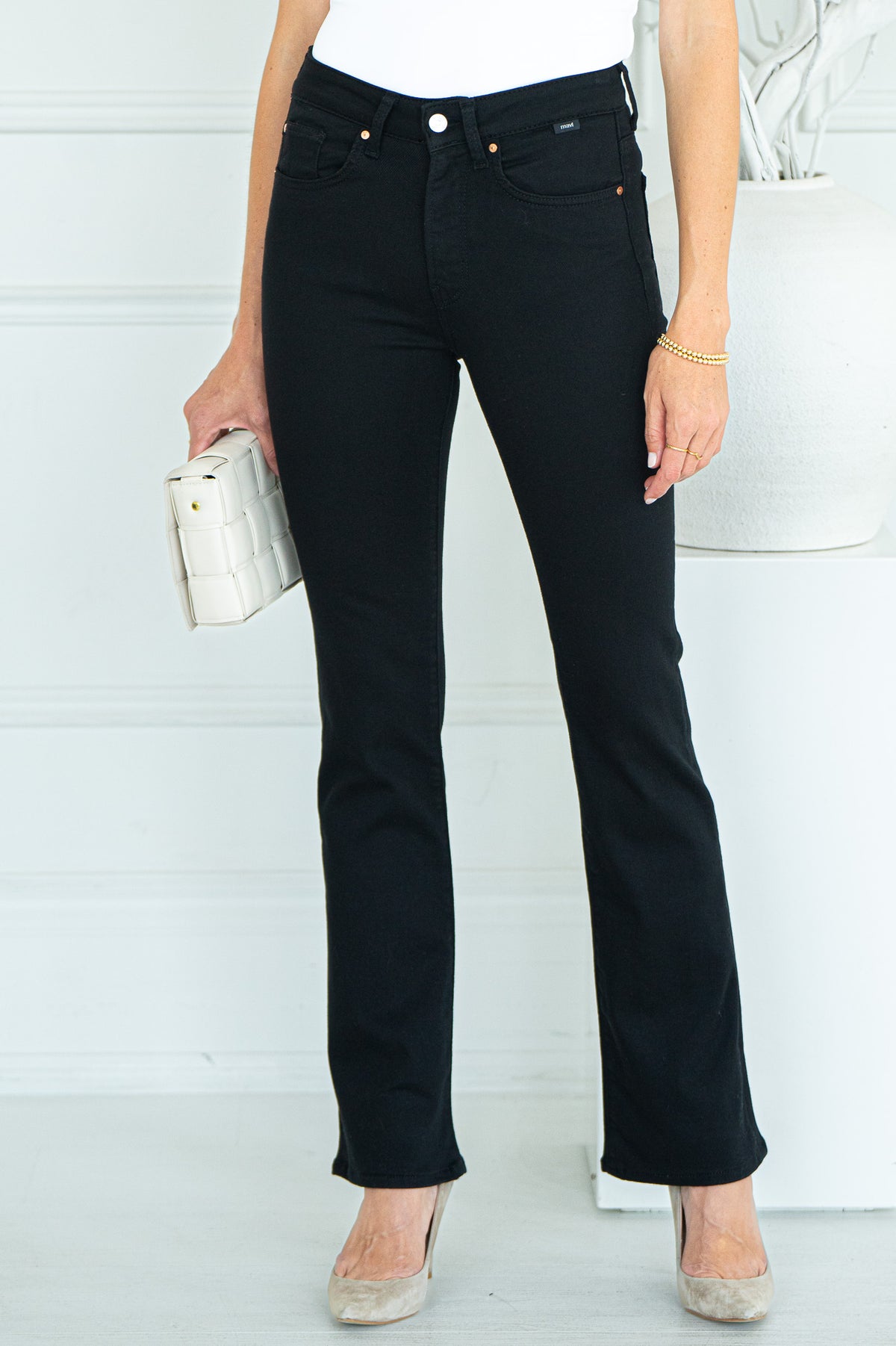 MARIA FLARE JEANS-BK