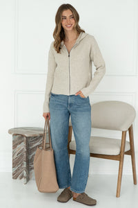 GAVIN ZIP SWEATER W/ HOOD