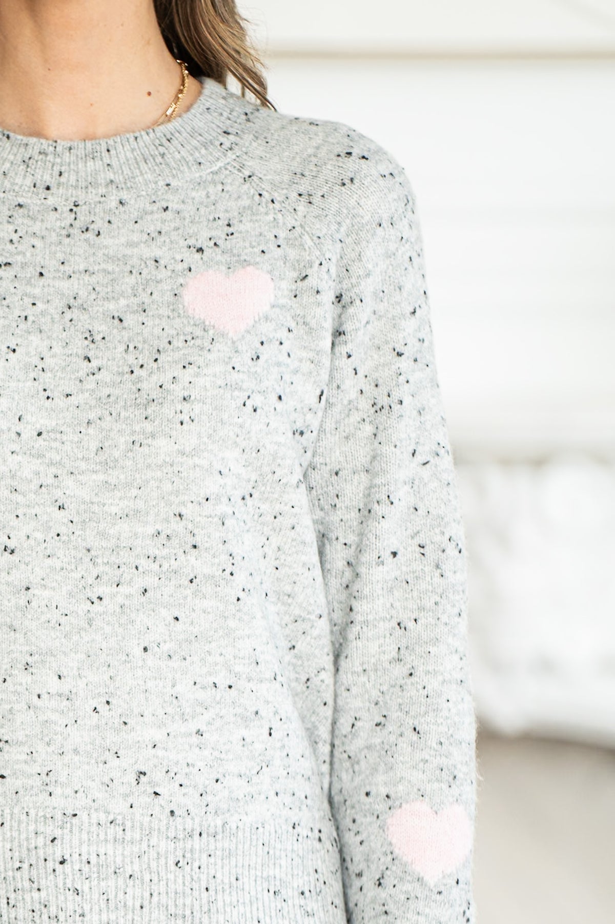 PHILIPPA SIDE HEART SWEATER