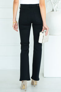 MARIA FLARE JEANS-BK