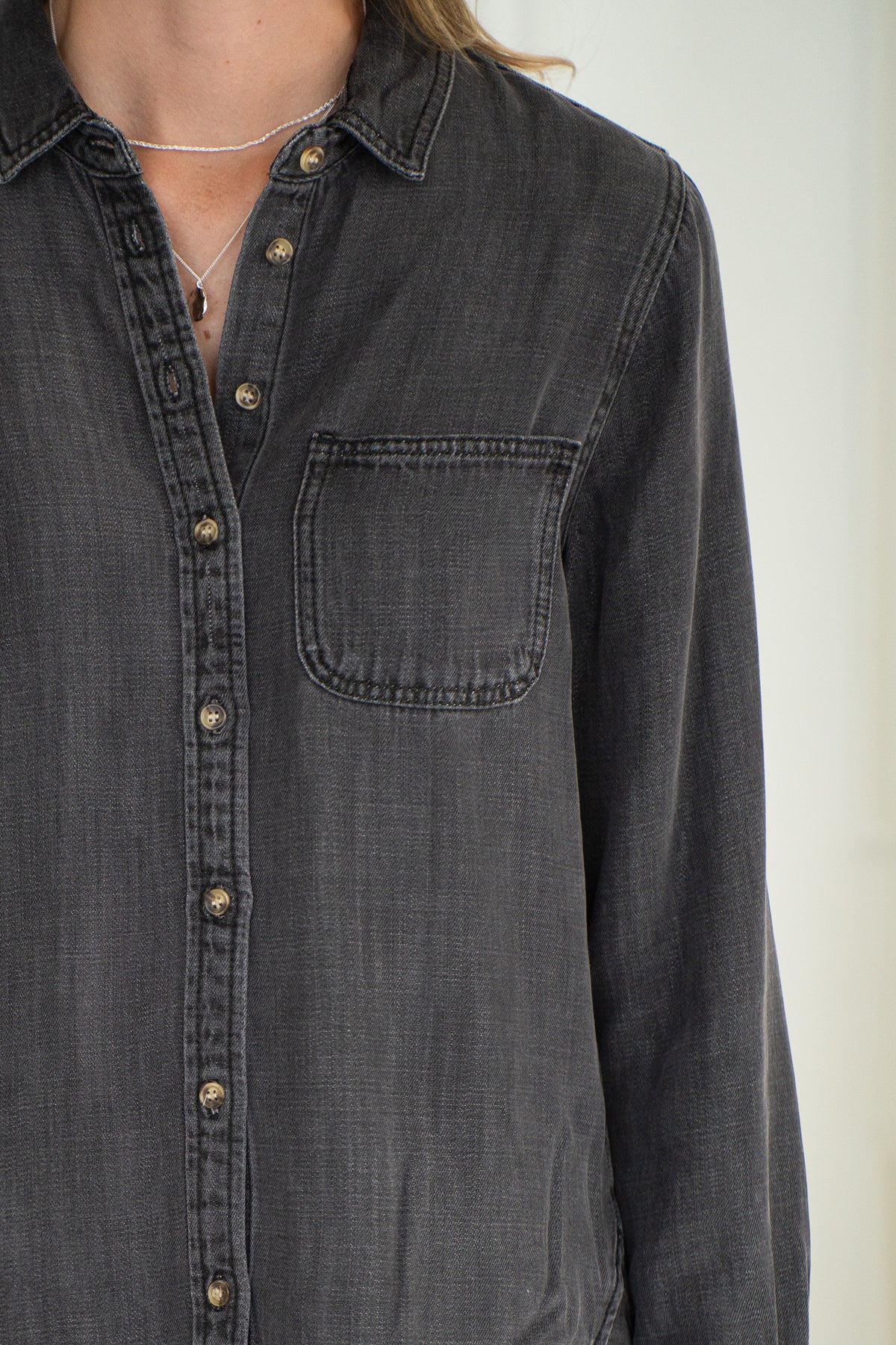 BURKE DENIM SHIRT-BK