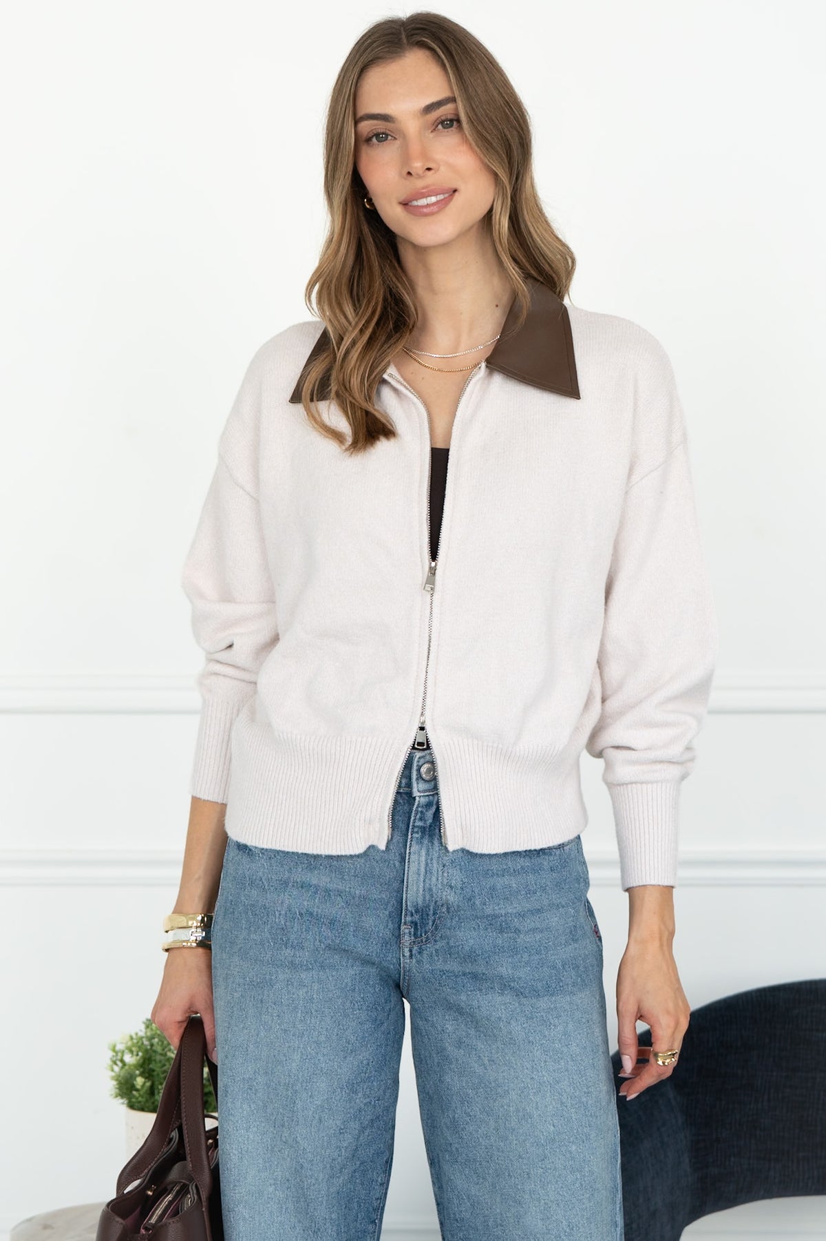 TANIE ZIP UP CARDIGAN