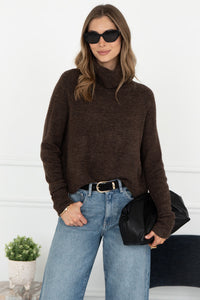EMMETT SWEATER IN CHOCOLATE