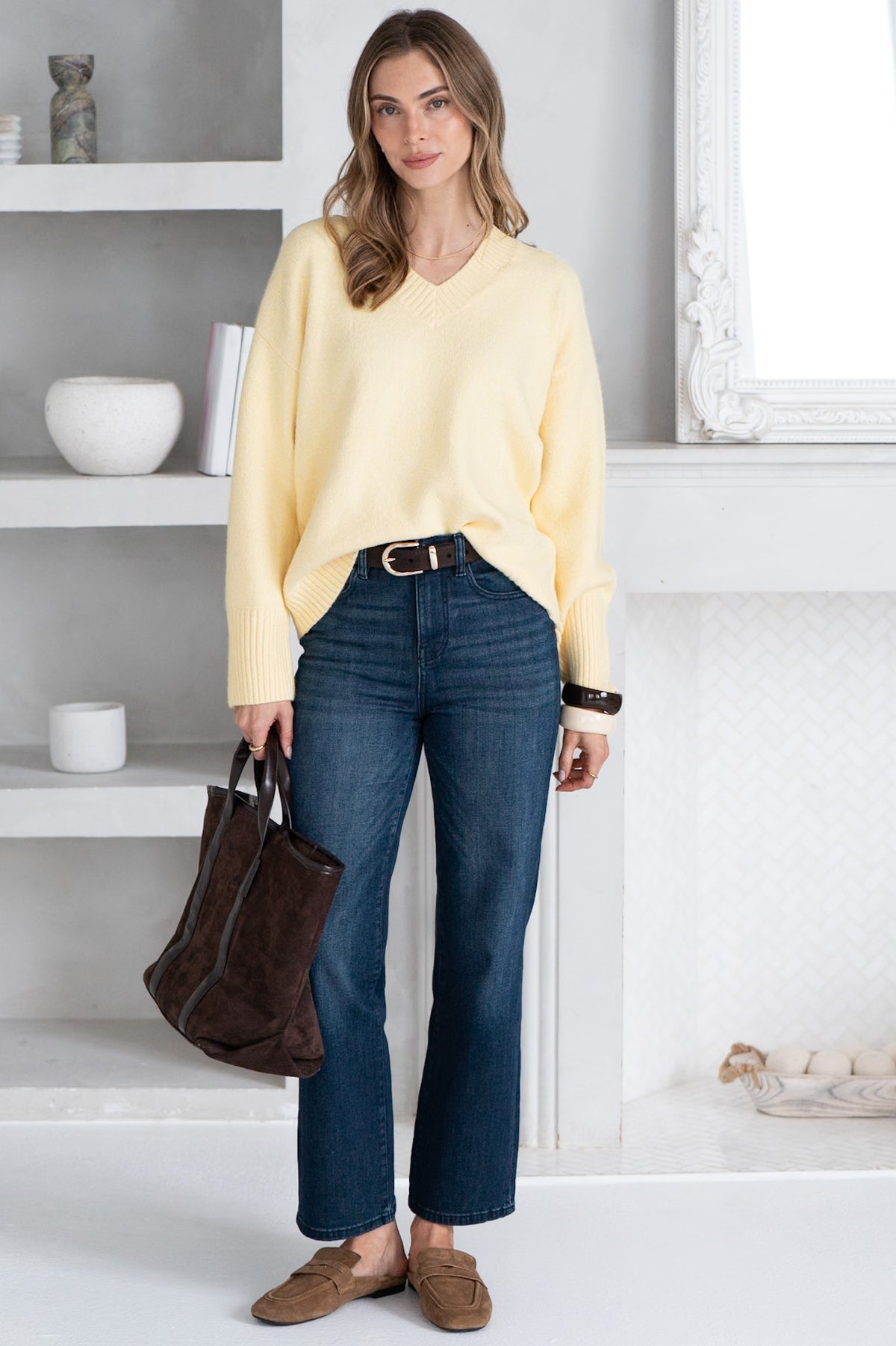 AMARA V NECK SWEATER