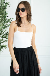 LANE LUXE SMOOTH BODYSUIT-WH