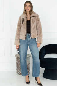 LAMBRA FAUX FUR JACKET