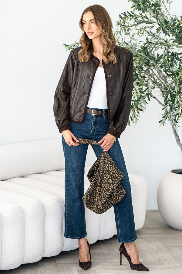 NEVE FAUX LEATHER JACKET