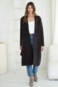 VICKI KNIT COAT-BR