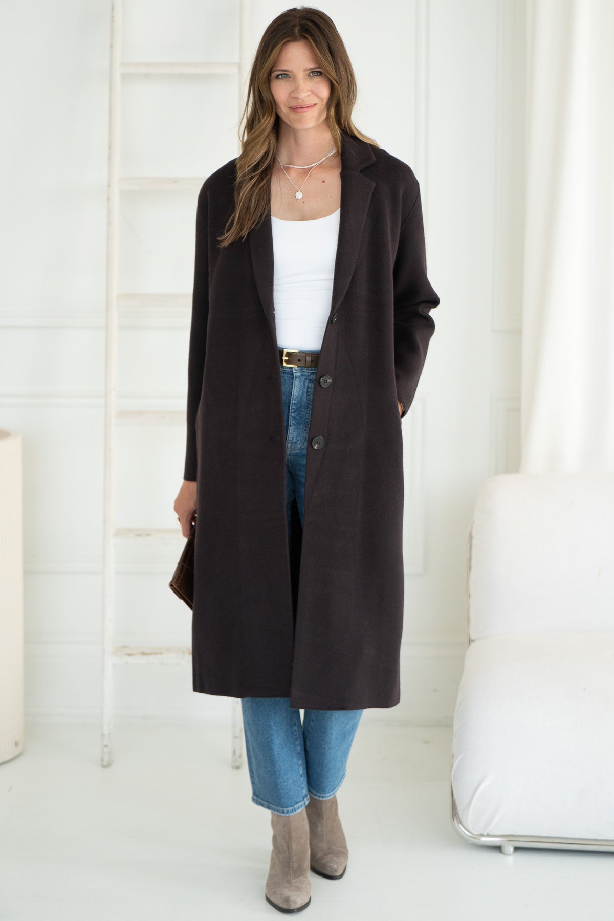 VICKI KNIT COAT-BR
