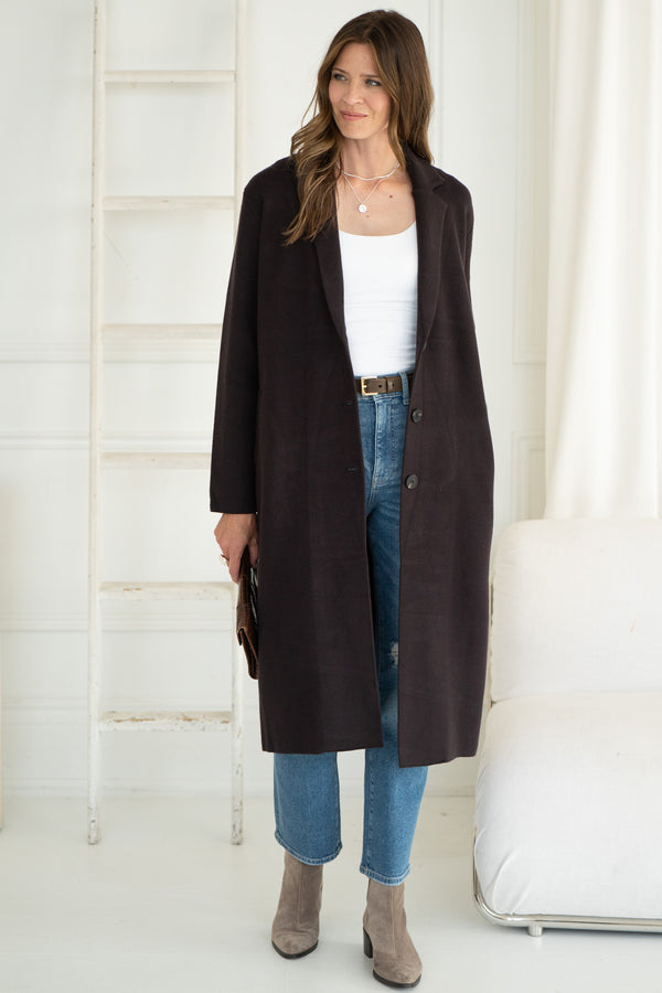 VICKI KNIT COAT-BR
