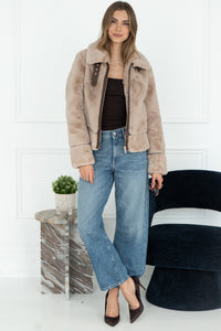 LAMBRA FAUX FUR JACKET