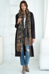 LEO LEOPARD SCARF