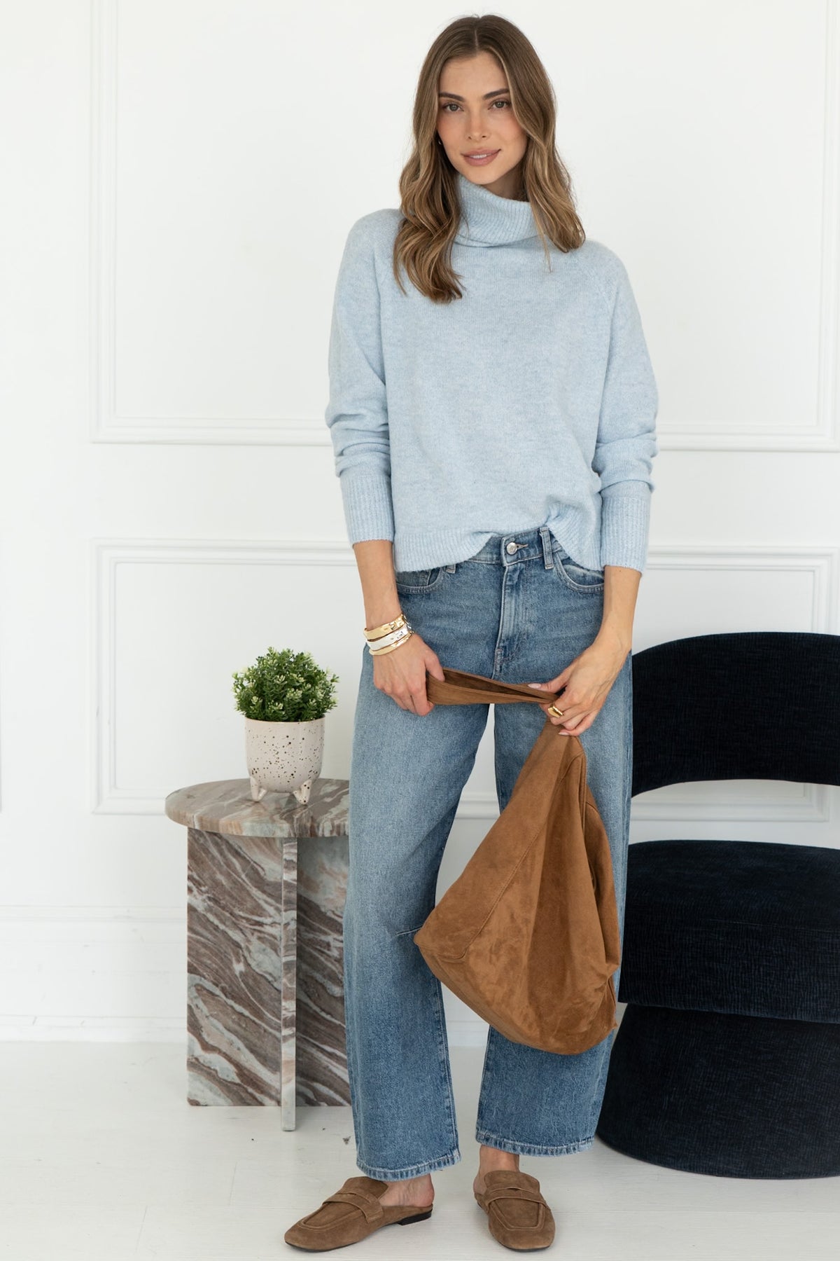 EMMETT SWEATER IN SKY BLUE