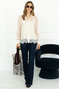 LACE BLOUSE WITH SHELL