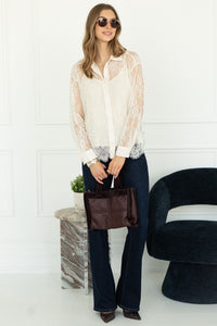 LACE BLOUSE WITH SHELL