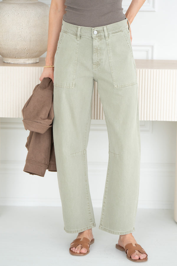 BNA SOFT CURVE BARREL JEANS-GR