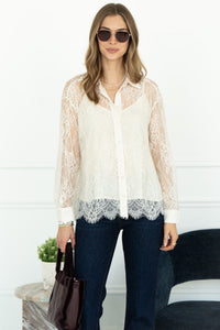 LACE BLOUSE WITH SHELL