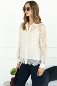 LACE BLOUSE WITH SHELL
