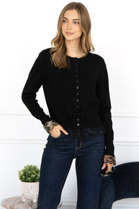 FUNKADELIC LACE TRIM CARDIGAN