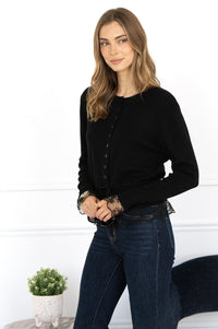 FUNKADELIC LACE TRIM CARDIGAN