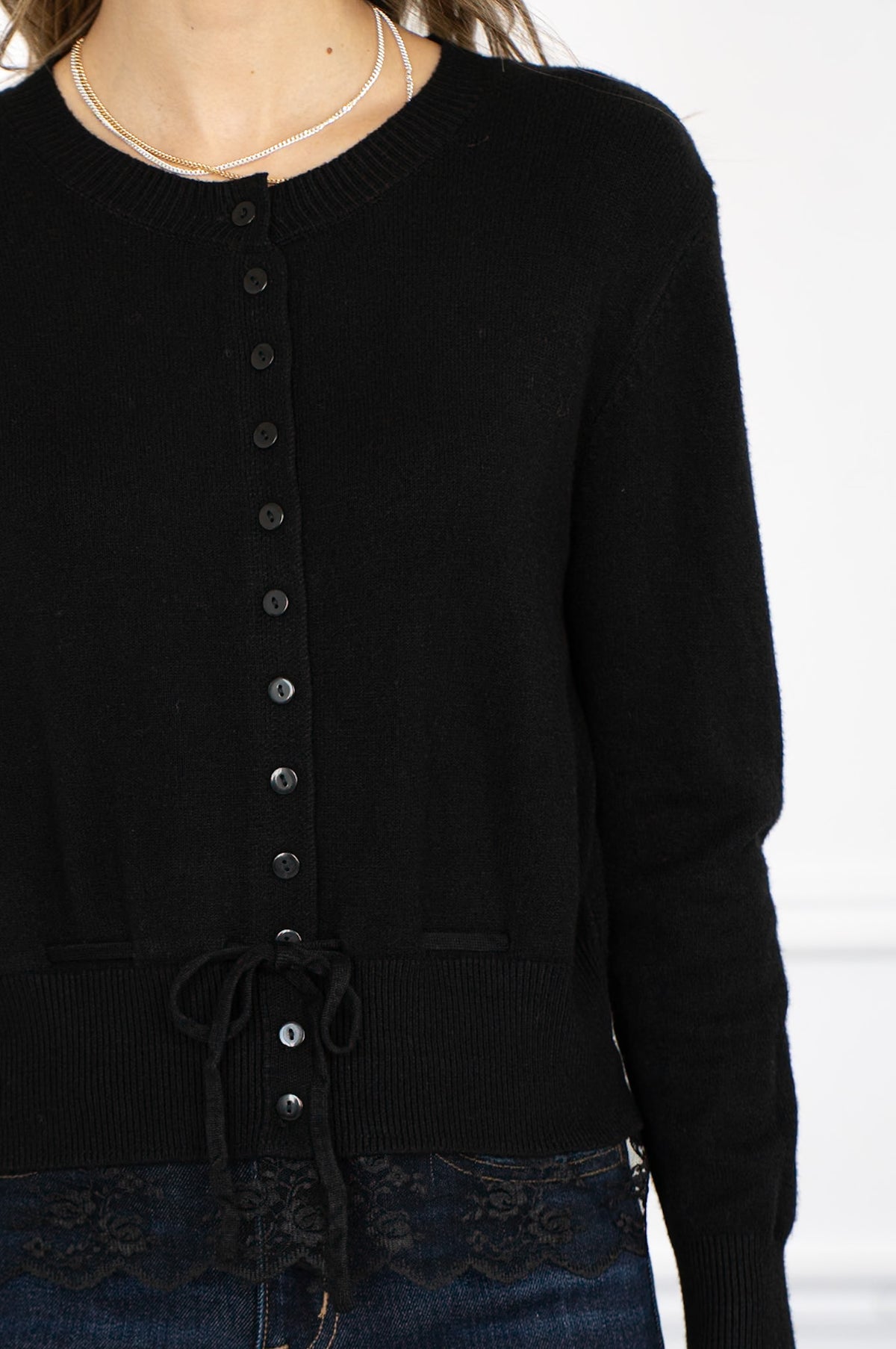 FUNKADELIC LACE TRIM CARDIGAN