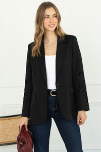 EMBROIDERED DETAIL BLAZER