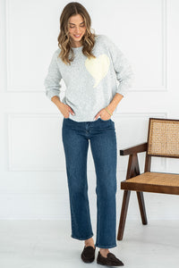 HEART CREW SWEATER