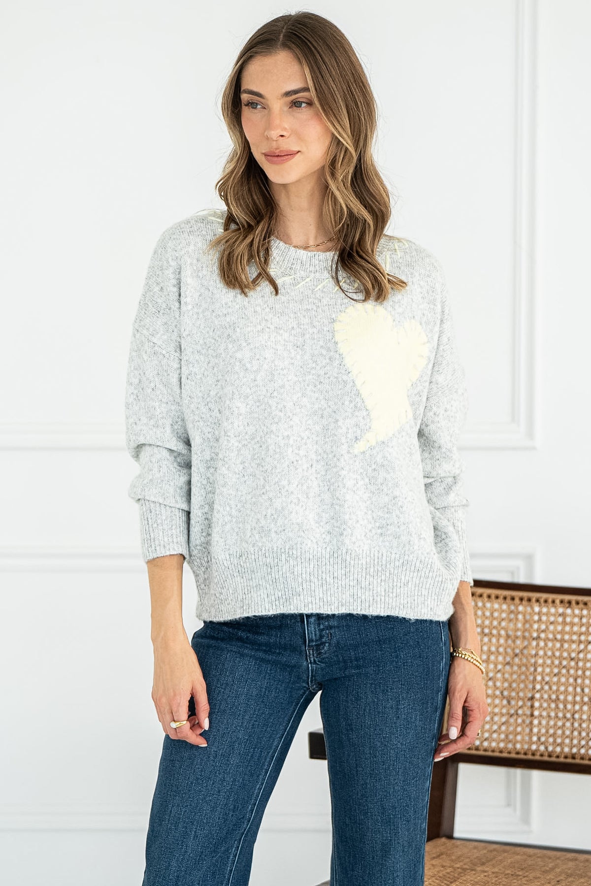 HEART CREW SWEATER