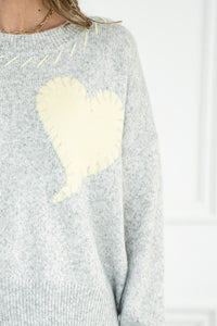 HEART CREW SWEATER