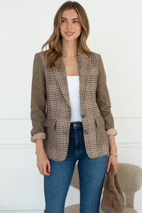 STELLA PLAID BLAZER