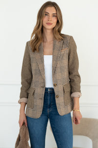 STELLA PLAID BLAZER