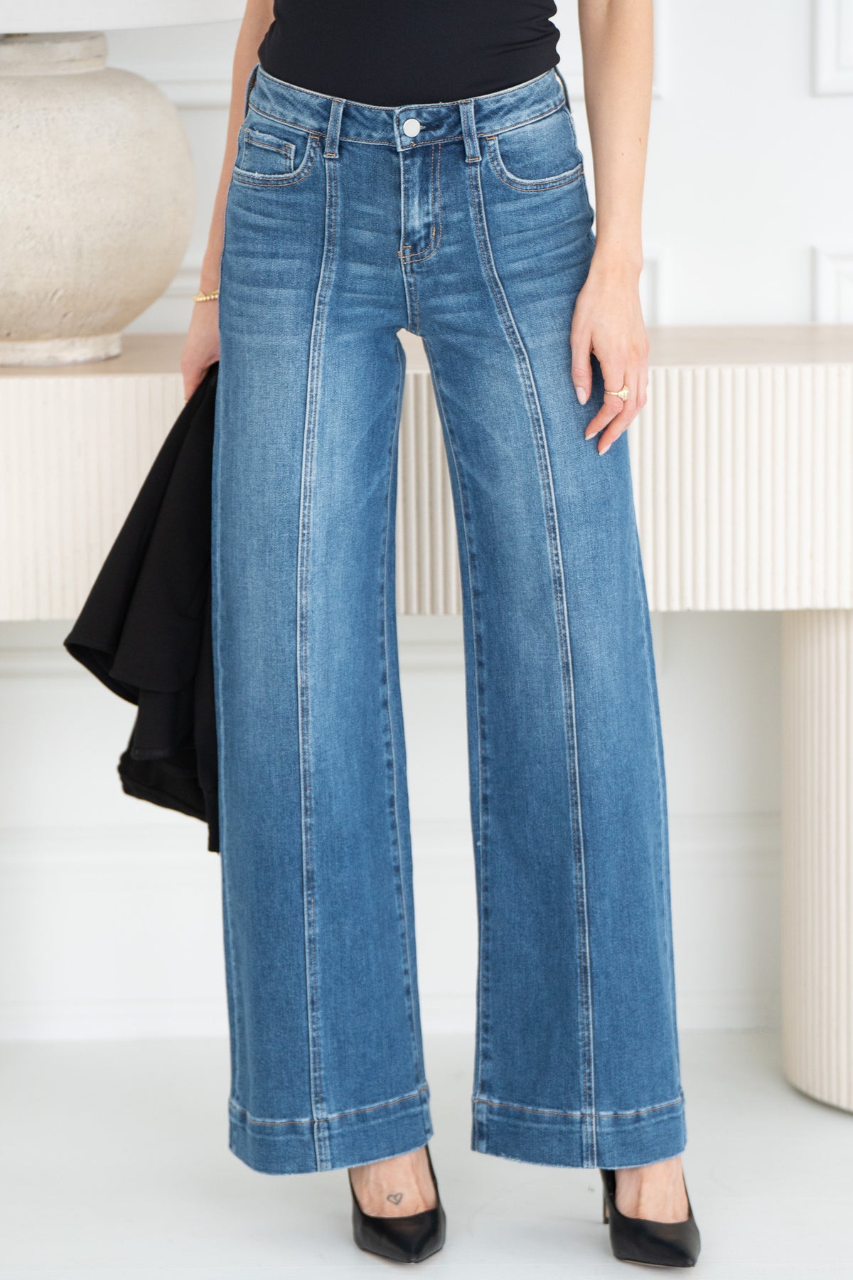 LAYCE FRONT SEAM JEANS