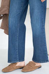 OAKLEY SLIM WIDE LEG JEANS-DB