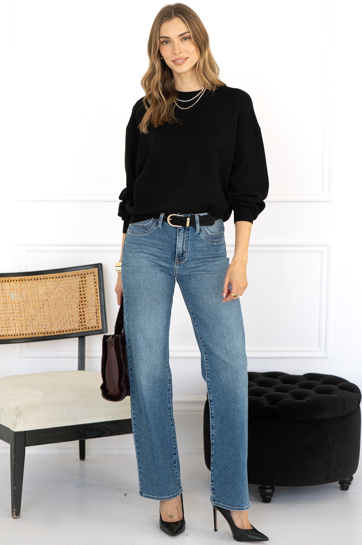 BOWIE SWEATER IN BLACK