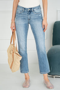 CARLENE SLIM STRAIGHT JEANS -LB