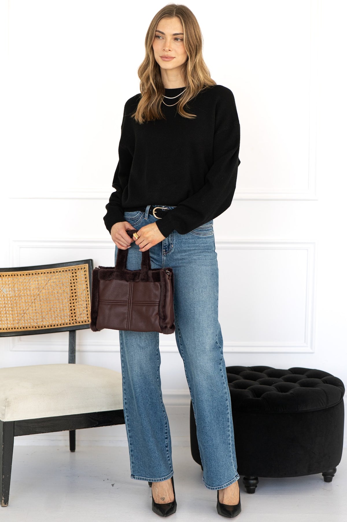 BOWIE SWEATER IN BLACK