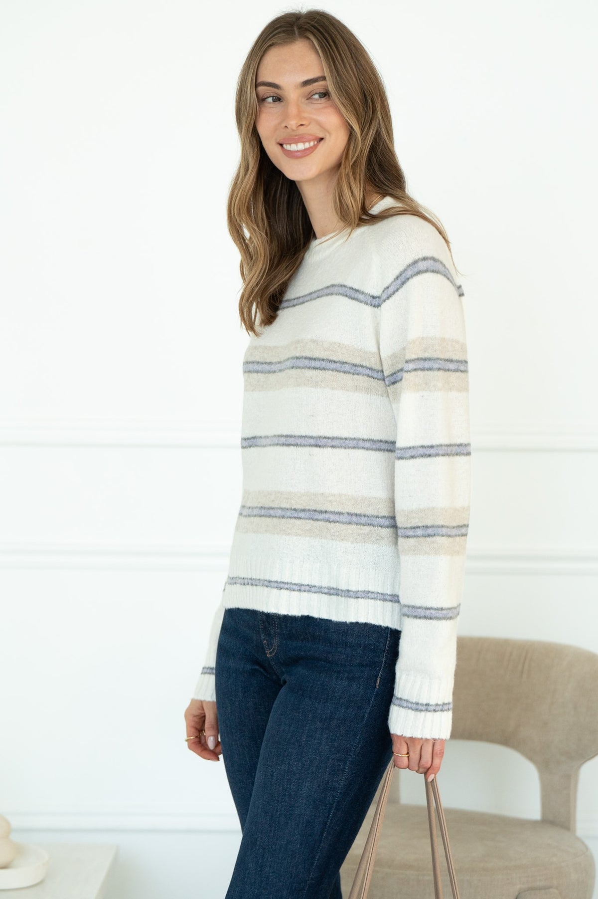 SKYLER STRIPE SWEATER