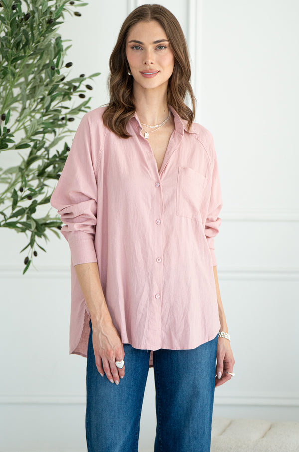 PERFECT LINEN TOP-PS