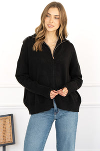 PERRY ZIP UP SWEATER