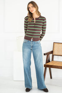 STRIPED CARDIGAN