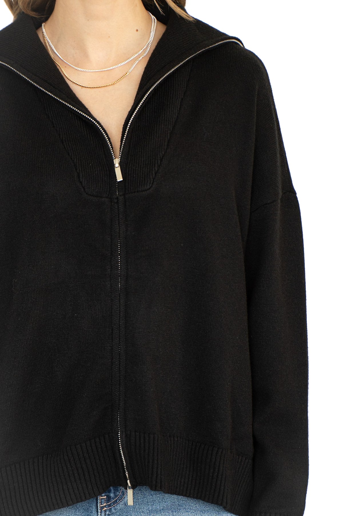 PERRY ZIP UP SWEATER