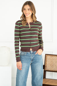 STRIPED CARDIGAN