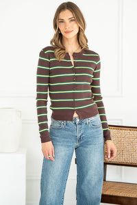 STRIPED CARDIGAN