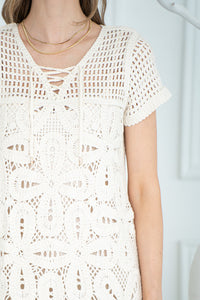 ALESSANDRA CROCHET DRESS