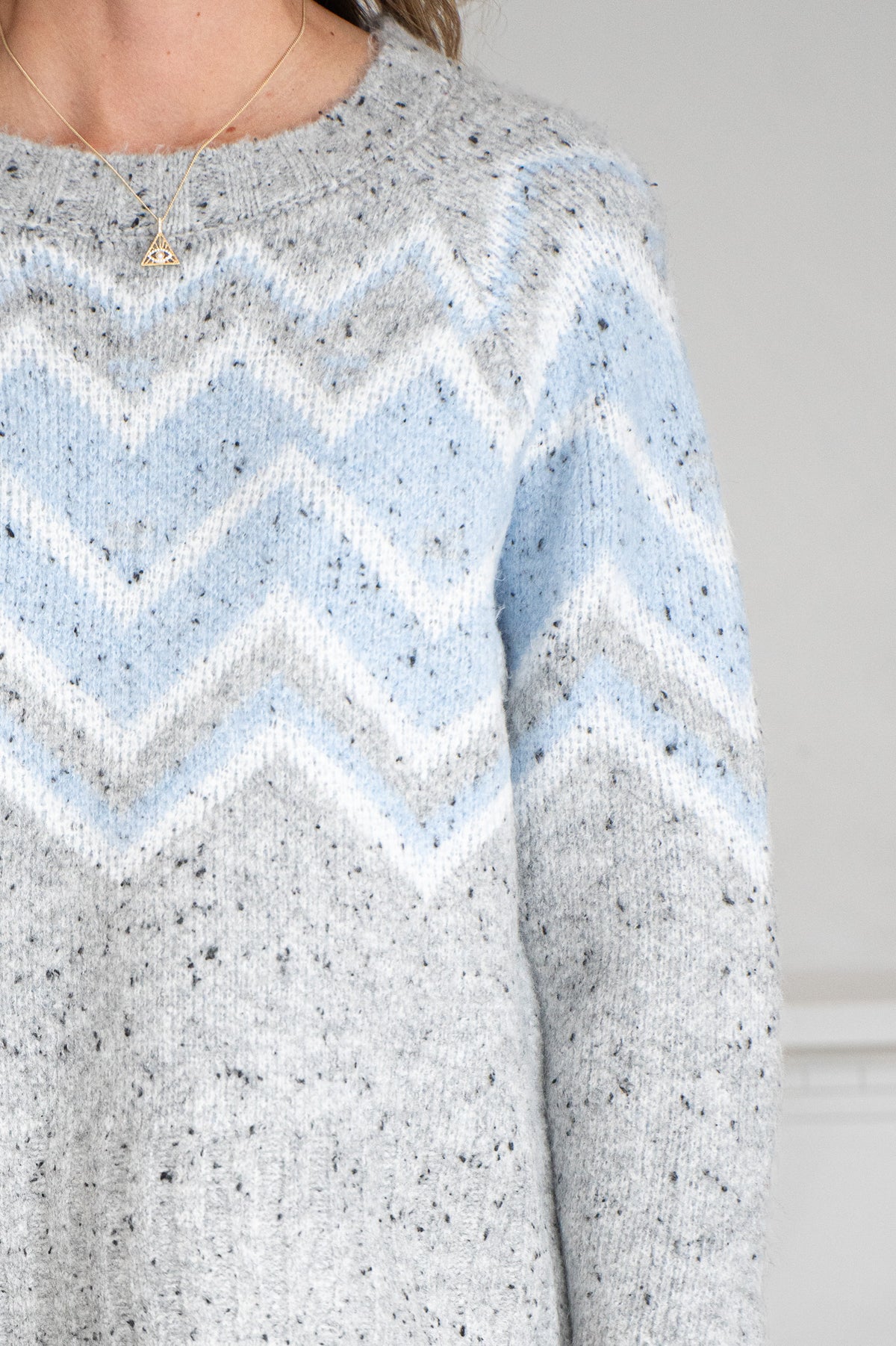 LEIGHTON FAIRISLE FLECK SWEATER