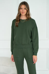 HARTFORD  FRENCH TERRY PULLOVER-OL