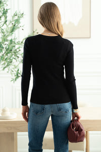 POWER TO YOU CLASSIC LONG SLEEVE KNIT TOP