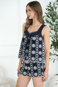 RHODE EMBROIDERED TANK-NA