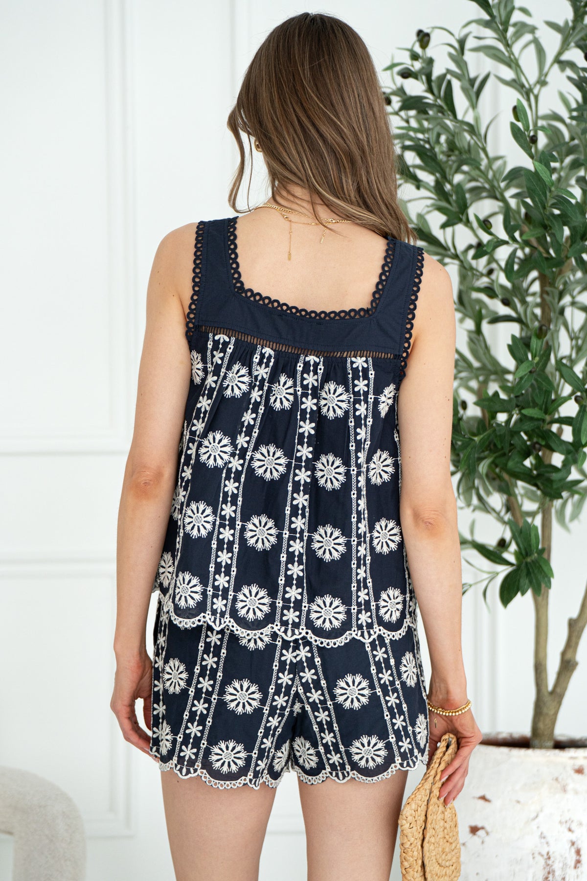 RHODE EMBROIDERED TANK-NA