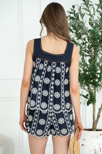 RHODE EMBROIDERED TANK-NA